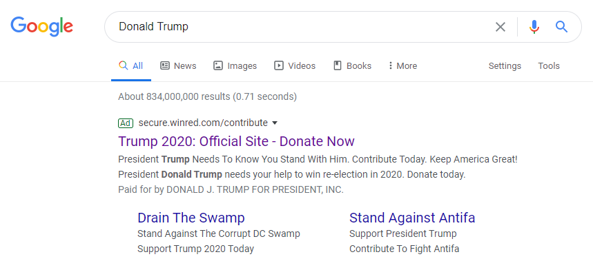 truf pencarian google