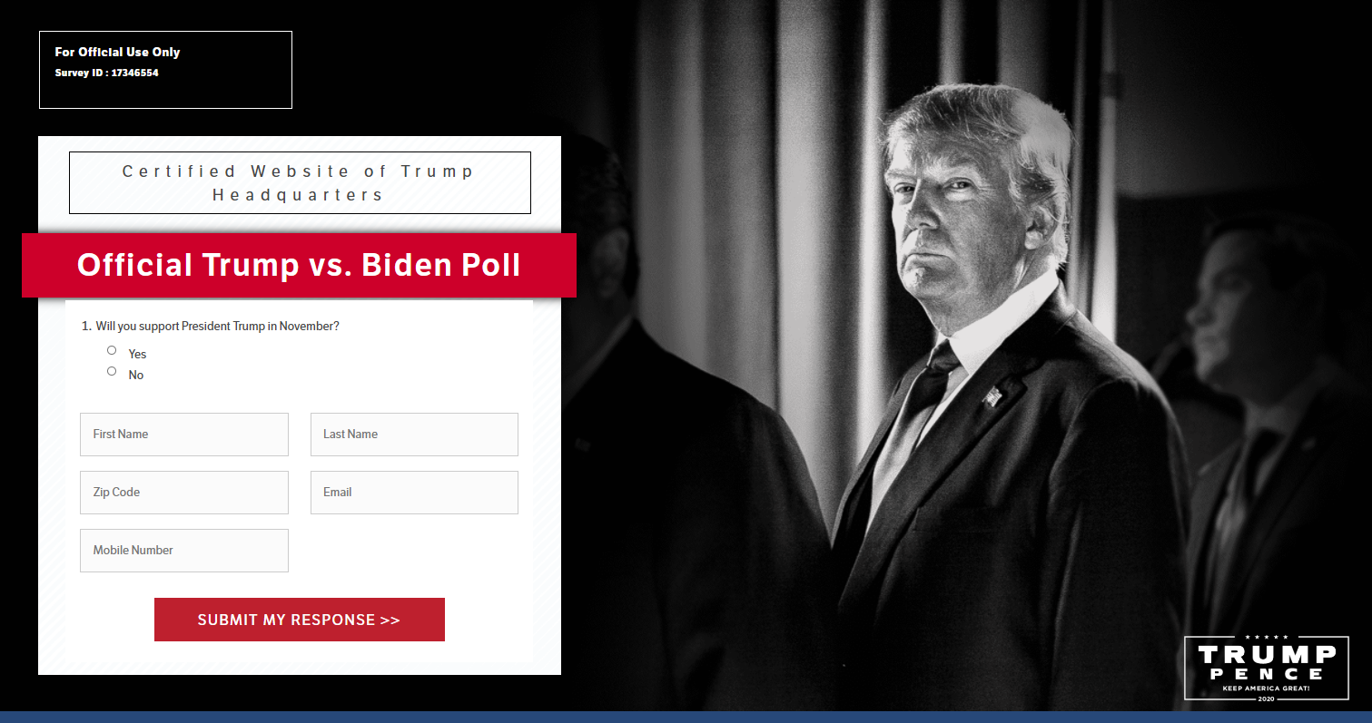Jajak pendapat Trump vs Biden