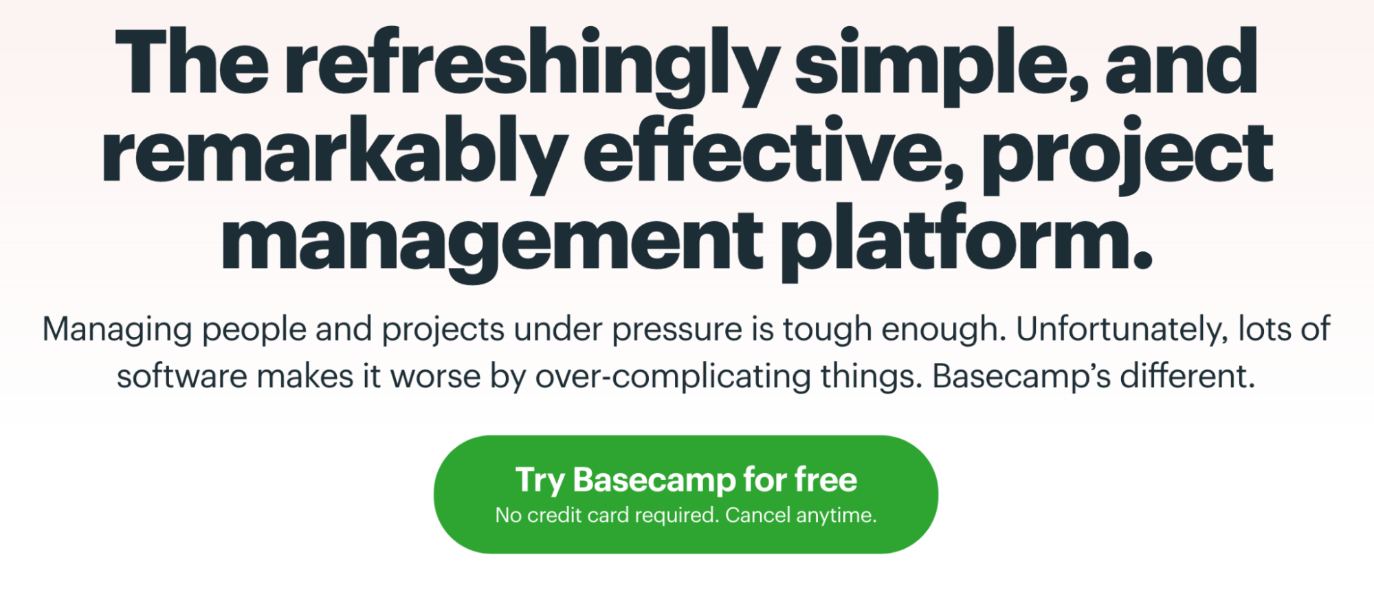 此示例显示 Basecamp 号召性用语按钮示例