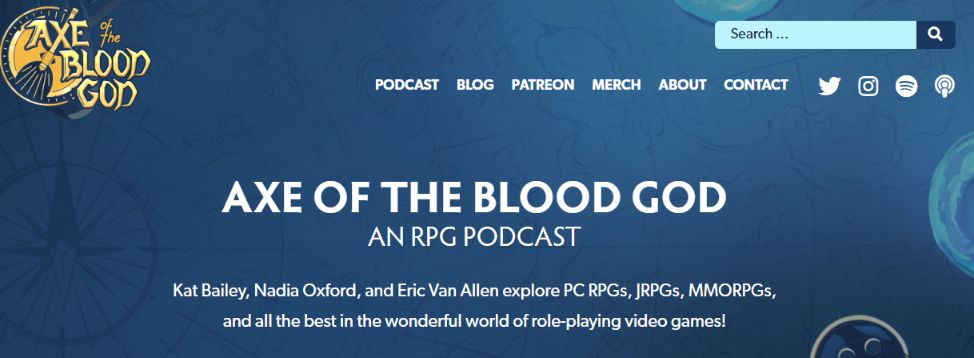 ascia del podcast di gioco del dio del sangue