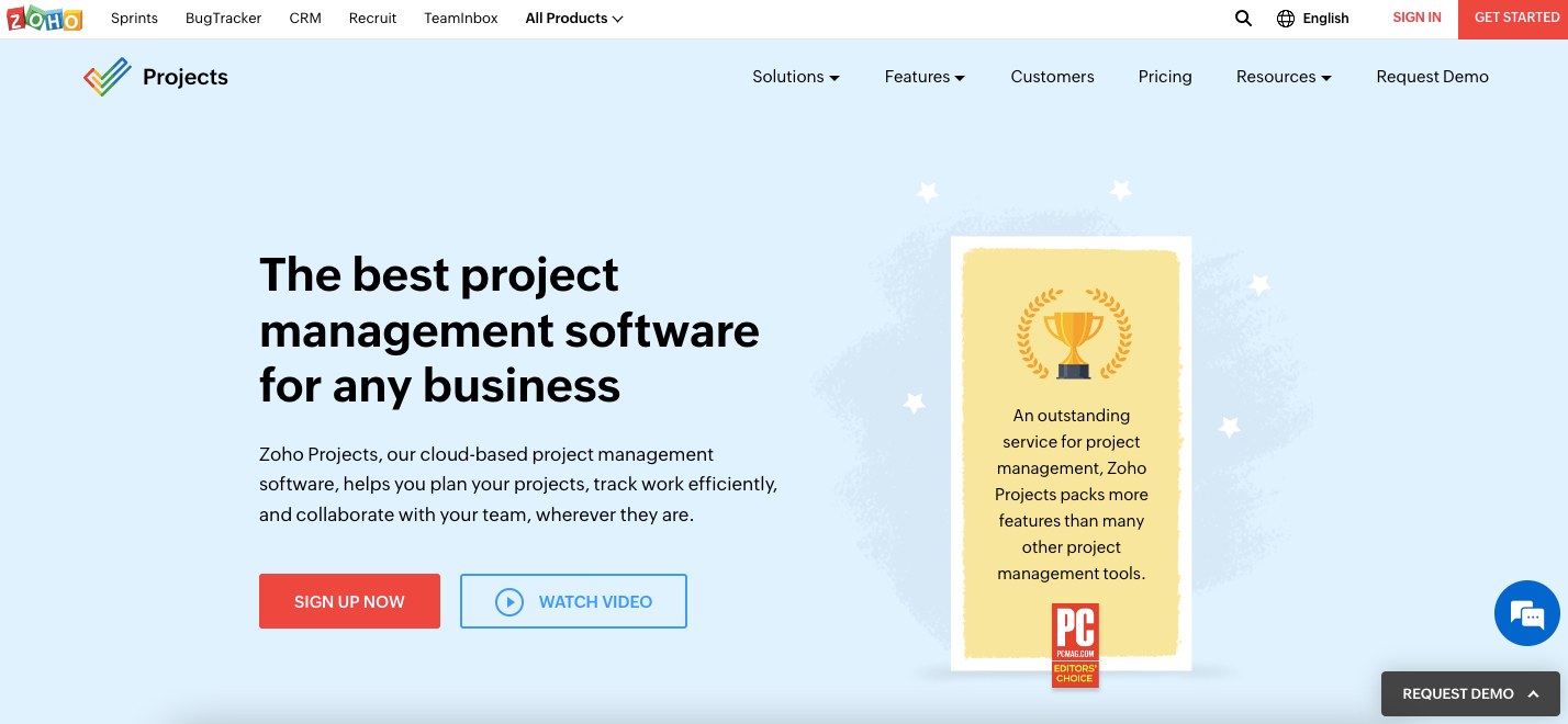 콘텐츠 워크플로 소프트웨어 - Zoho 프로젝트