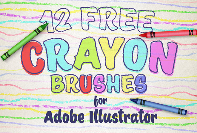 Pinceles de crayones de cera gratis