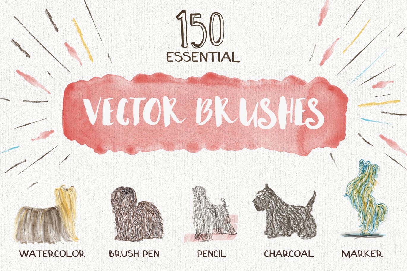 Pinceles vectoriales esenciales