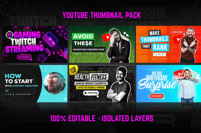 Paket Mega Thumbnail YouTube