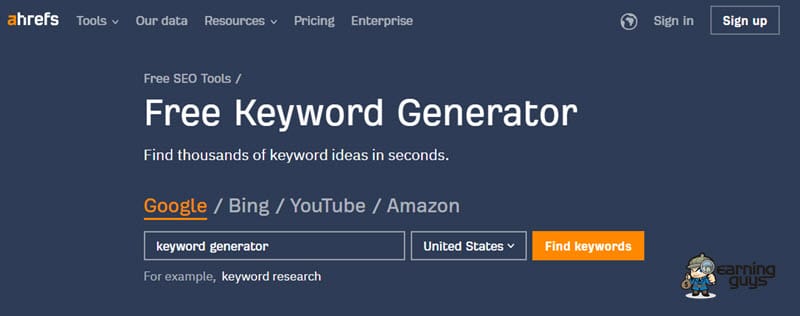 Ahrefs Keyword-Generator