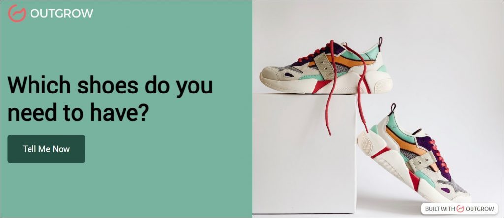 esempio di quiz sul cercatore di scarpe