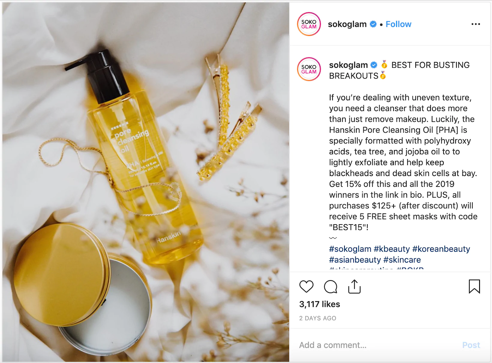 Postingan Instagram Soko Glam