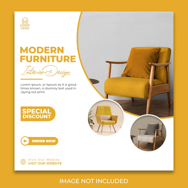 idées de marketing de meubles (exemple de publication Facebook)