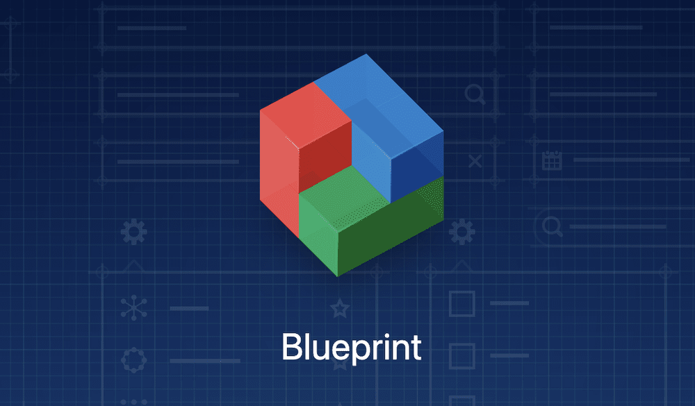 Il logo dell'interfaccia utente Blueprint.