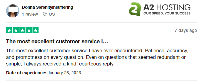 Хостинг A2 Trustpilot Обзор 1 A2 Hosting Trustpilot Review 1