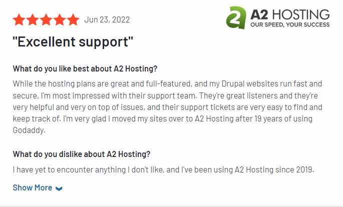 Обзор хостинга A2 на G2 2 A2 Hosting Review on G2 2