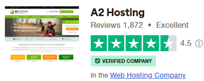 Рейтинг хостинга A2 Trustpilot A2 Hosting Trustpilot rating