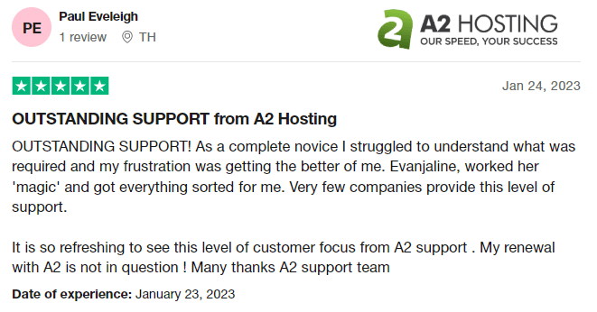 A2 Хостинг Trustpilot Обзор 2 A2 Hosting Trustpilot Review 2