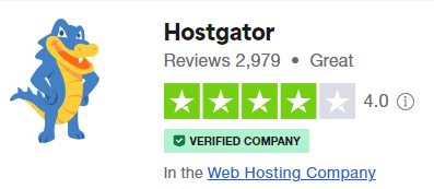 Рейтинг HostGator Trustpilot HostGator Trustpilot rating
