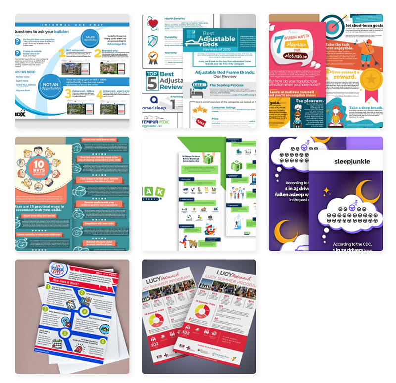 exemples d'infographie penji