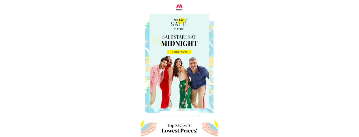電子商務電子郵件參與 | Myntra 截圖