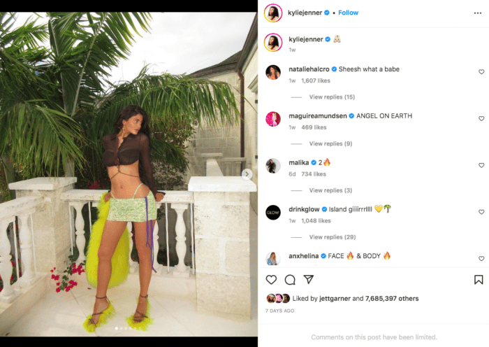 kylie jenner foto de instagram
