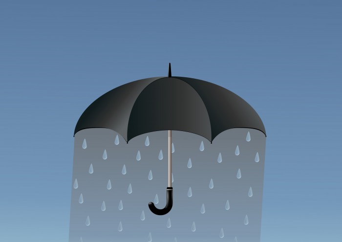 Ombrello che piove
