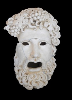 Maschera teatrale personaggio greco