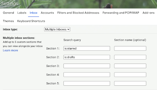 administre las alertas de Google con múltiples bandejas de entrada en la configuración de su cuenta de Gmail