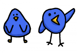 Ícones de redes sociais do Twitter