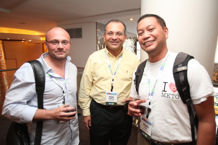 Shawn Cordner z In2itive Marketing; Raghu Raghavan i Vaughn Trias z Act-On