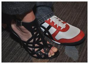 Scarpe non corrispondenti