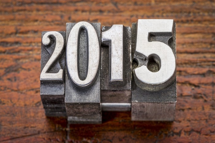 2015 - concetto di Capodanno