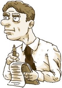 Dessin de journaliste