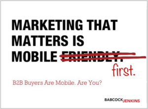 Le marketing qui compte est le mobile d'abord