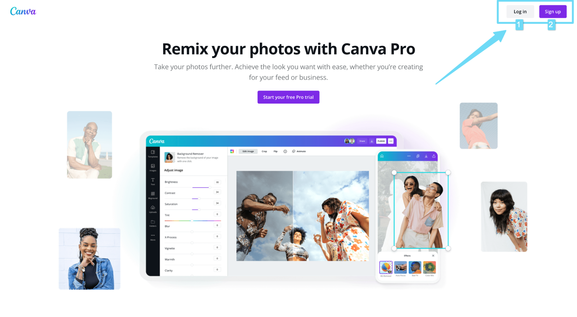 Canva 로그인 및 무료 평가판