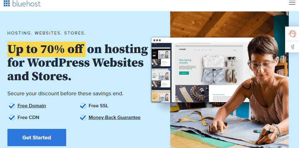 Imagen de alojamiento Bluehost Bluehost Hosting Image