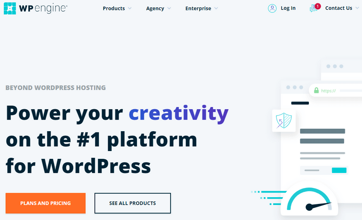 Página de inicio del motor WP WP Engine Homepage
