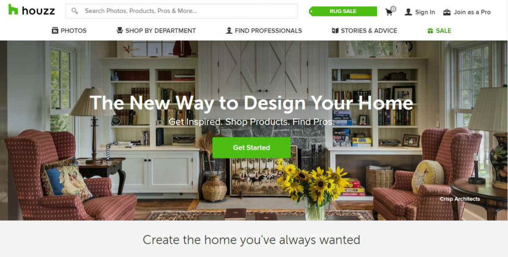 houzz design d'intérieur marketing