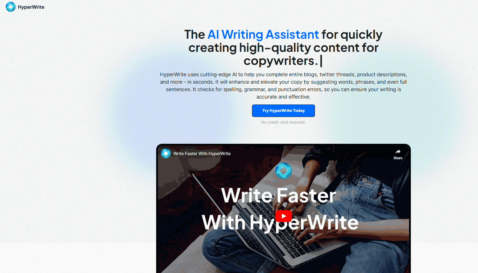 Copia alternative AI - Hyperwrite