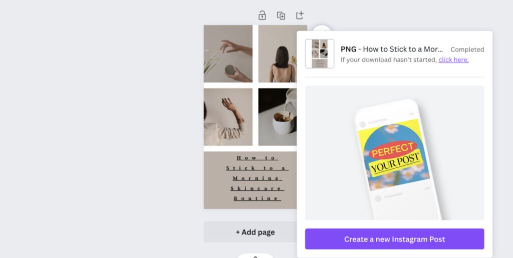 Pembuatan grafik antarmuka situs web Canva