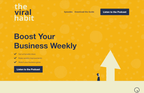 สุดท้ายพอดคาสต์แลนดิ้งเพจตัวอย่าง - RafflePress WordPress podcast landing page example
