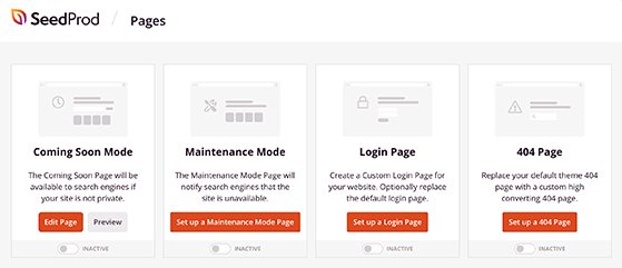 seedprod-landing-page-modes - RafflePress SeedProd landing page modes