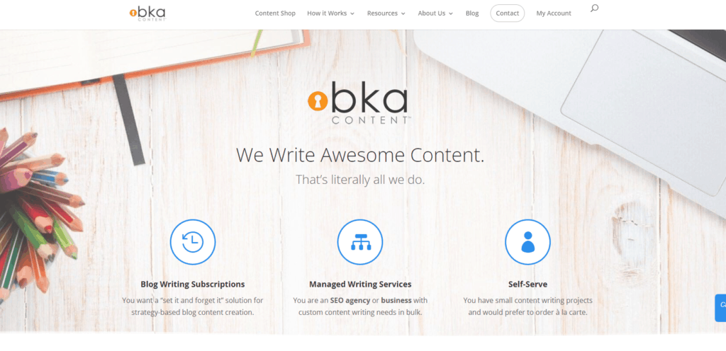 contoh website content writing terbaik