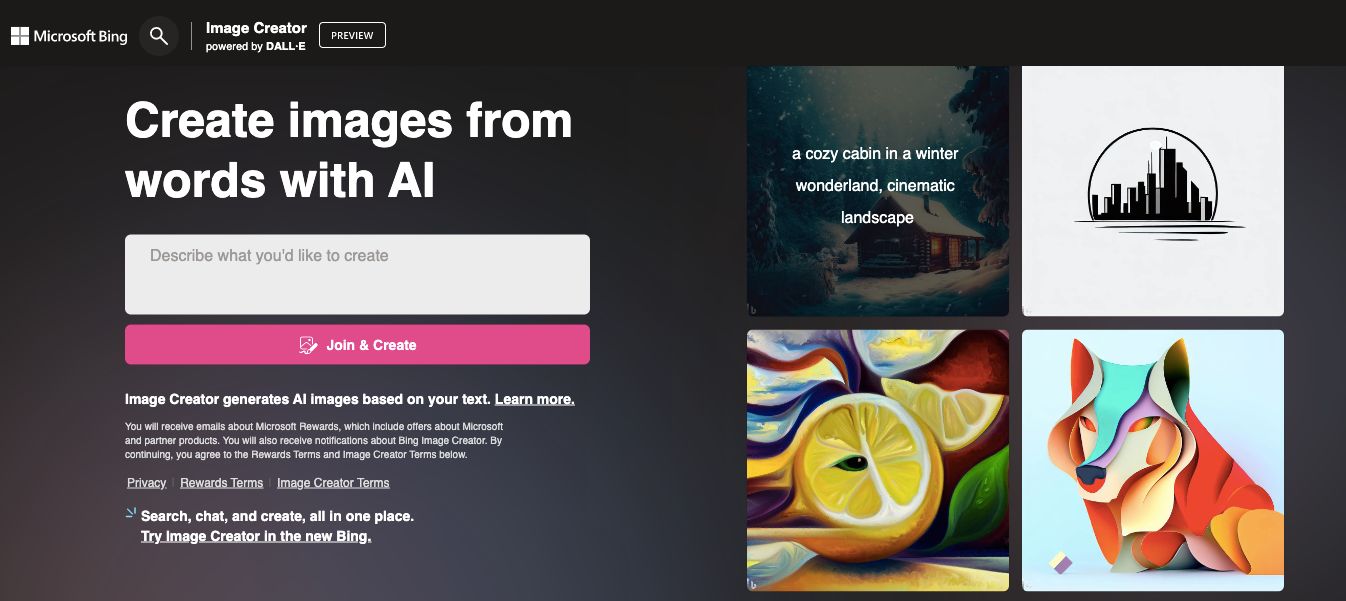 最高の AI 画像ジェネレーター:Bing Image Creator