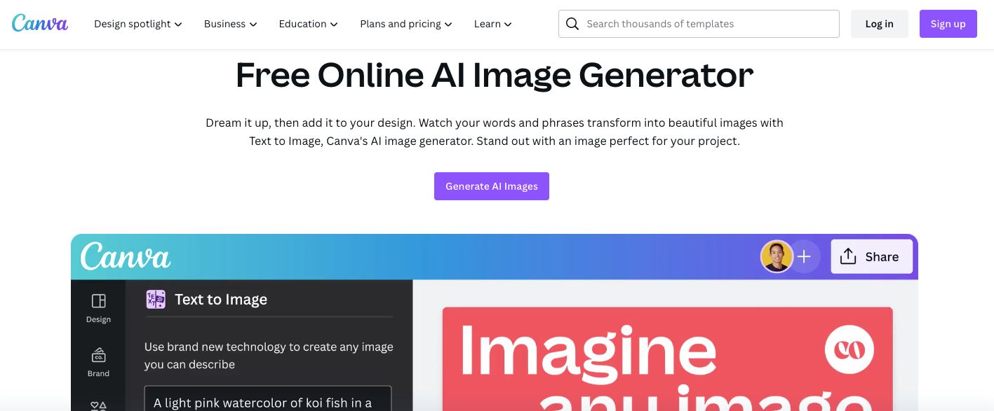 Canva AI画像ジェネレーター