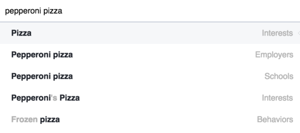페이스북 타겟팅