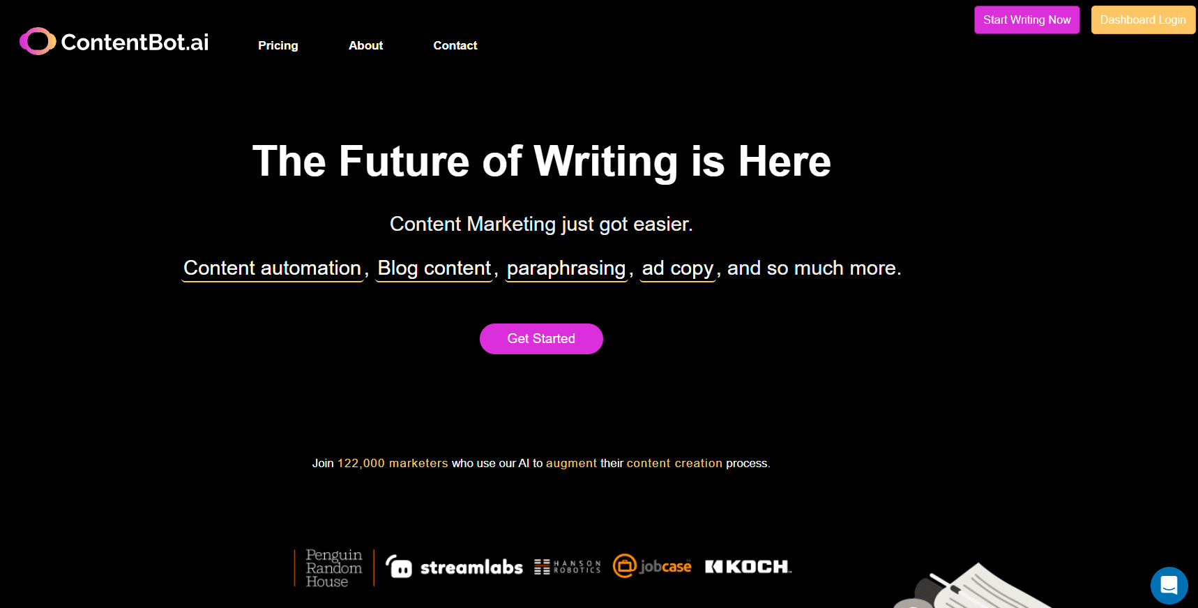 ทางเลือก Jasper AI - ContentBot
