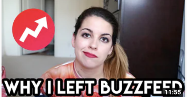 صورة مصغرة على YouTube مع نص يقرأ ؛ "لماذا تركت BuzzFeed" ماذا حدث لـ Buzzfeed
