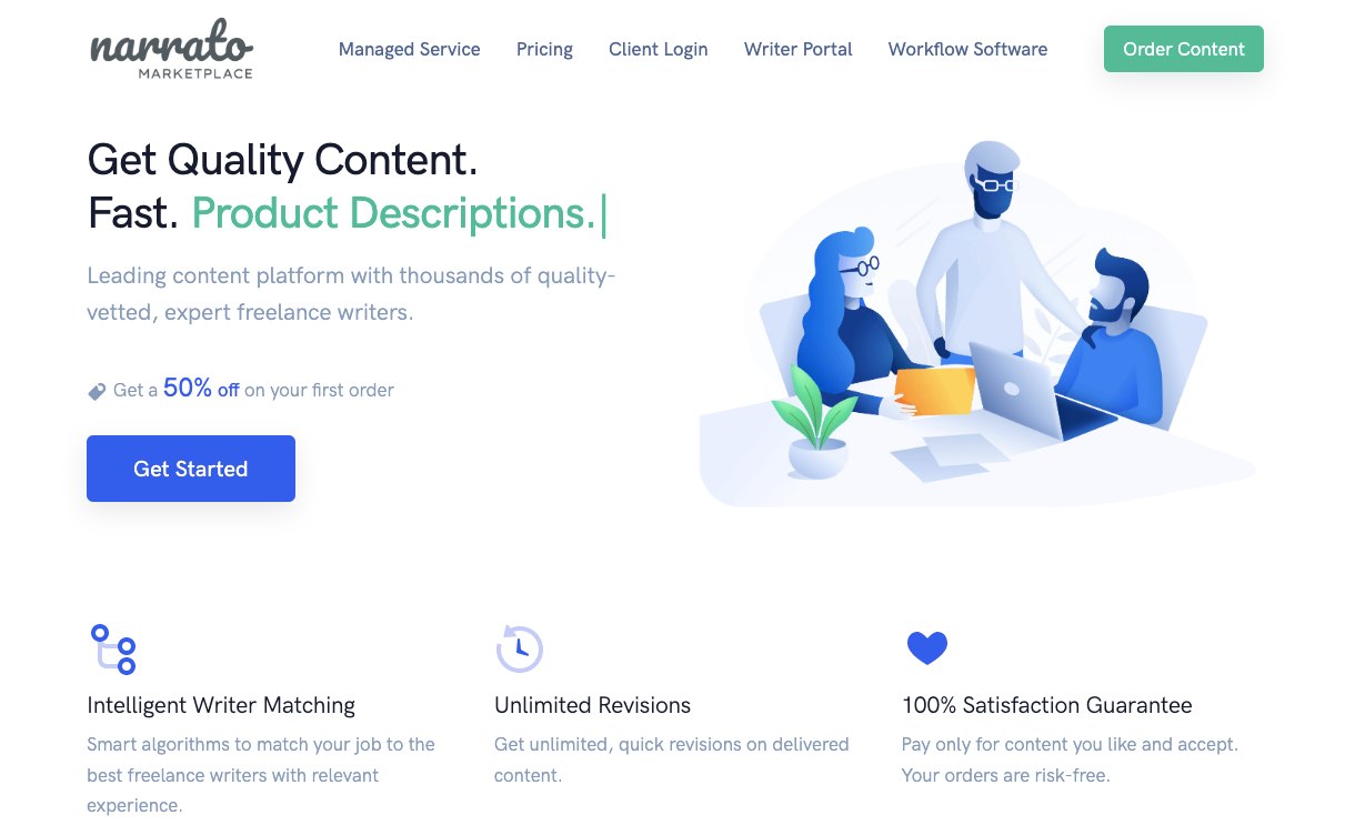 Narrato Marketplace:聘請撰稿人
