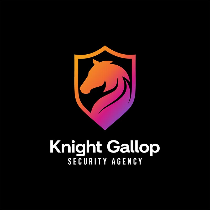 exemple de conception de logo de cheval