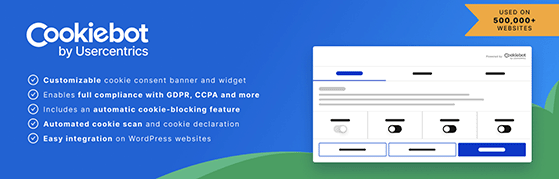 Cookiebot plugin WordPress
