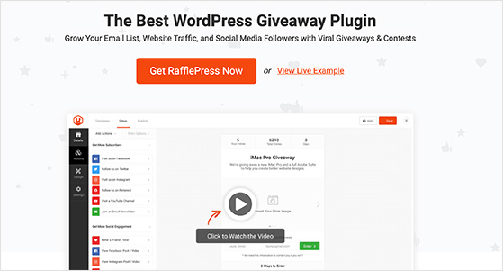 RafflePress best contest tool WordPress
