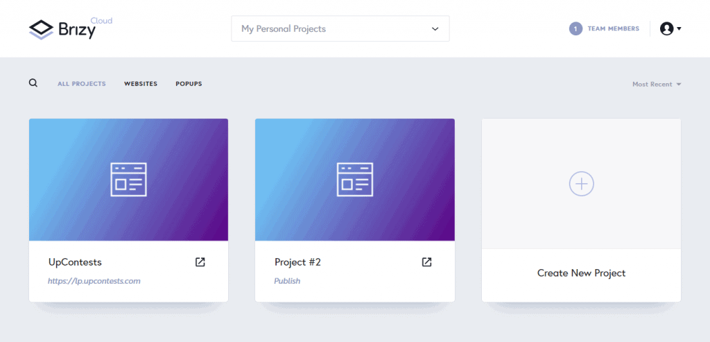 brizy-cloud-dashboard-projects