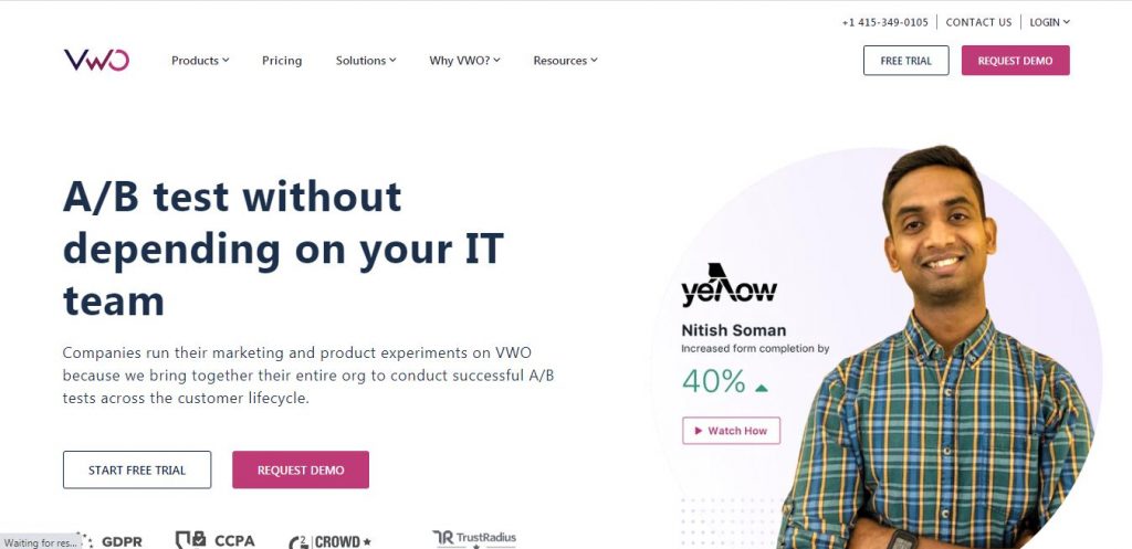 Visuelles Website-Optimierungstool (VWO)